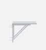 Couper Wall Mounted Study Table in Frosty White Finish