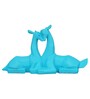 Couple Deer Blue Polyresin Animal Figurine