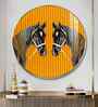 Couple Horse Acrylic Round Wall Art