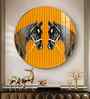 Couple Horse Acrylic Round Wall Art