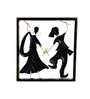Couple Playing Dandia Multicolour Iron Wall Art