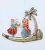 Couple Under Tree Multicolour Iron Wall Art Without LED