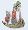 Couple Under Tree Multicolour Iron Wall Art Without LED