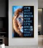 Courageous Spirit Glass Finish Vertical Wall Art