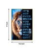 Courageous Spirit Glass Finish Vertical Wall Art