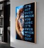 Courageous Spirit Glass Finish Vertical Wall Art