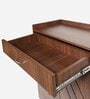 Courtly Shoe Cabinet in Brown Finish