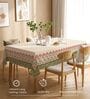 Courtyard green Floral Sicilia Table Cover ( 4 Seater  )