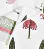 Courtyard Madhuban Floral Waffle Cotton 250 GSM Bath & Hand Towel Set