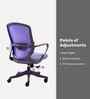 Cove Ergonomic Chair In Purple Finish Cove Ergonomic Chair In Purple Finish
