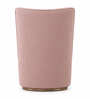 Cove Revolving Barrel Chair With Upholstered Fabric In Pink Colour