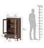 Cove Solid Wood Bookcase In Irish Walnut Colour