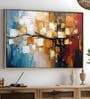 (1Pc) Multicolor Canvas Framed Abstract Wall Art
