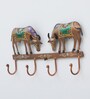 Cow Multicolour Iron Key Holder