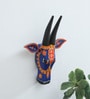 Multicolor Cow Sclupture Mango Wood Wall Mask