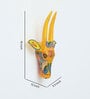 Yellow Cow Sclupture Mango Wood Wall Mask