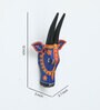 Multicolor Cow Sclupture Mango Wood Wall Mask