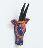 Multicolor Cow Sclupture Mango Wood Wall Mask