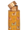 Cow Pattern 950ml Copper water Bottle