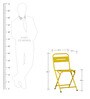 Joyce Metal Folding Chair in Yellow Colour