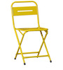 Joyce Metal Folding Chair in Yellow Colour