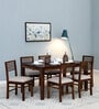 Cowal Sheesham Wood 6 Seater Dining Set In Provincial Teak Finish Finish