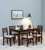 Cowal Sheesham Wood 6 Seater Dining Set In Provincial Teak Finish Finish