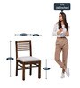 Cowal Sheesham Wood 6 Seater Dining Set In Provincial Teak Finish Finish