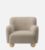 Cozy Boucle Kids Accent Chair In Beige Colour Cozy Boucle Kids Accent Chair In Beige Colour