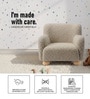 Cozy Boucle Kids Accent Chair In Beige Colour Cozy Boucle Kids Accent Chair In Beige Colour