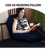 Cozy C-Shape Velvet Mircrofibre Pregnancy Pillow With Detachable Zipper Pillow In Black Colour