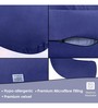 Cozy C-Shape Velvet Mircrofibre Pregnancy Pillow With Detachable Zipper Pillow In Blue Colour