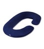 Cozy C-Shape Velvet Mircrofibre Pregnancy Pillow With Detachable Zipper Pillow In Blue Colour