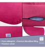 Cozy C-Shape Velvet Mircrofibre Pregnancy Pillow With Detachable Zipper Pillow In Pink Colour