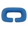 Cozy C-Shape Velvet Mircrofibre Pregnancy Pillow With Detachable Zipper Pillow In Sky Blue & Black Colour