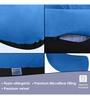Cozy C-Shape Velvet Mircrofibre Pregnancy Pillow With Detachable Zipper Pillow In Sky Blue & Black Colour