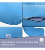 Cozy C-Shape Velvet Mircrofibre Pregnancy Pillow With Detachable Zipper Pillow In Sky Blue Colour