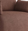 Cozy Chic Boucle 1 Seater Sofa In Burgundy Colour