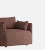 Cozy Chic Boucle 1 Seater Sofa In Burgundy Colour
