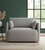 Cozy Chic Boucle 1 Seater Sofa In Grey Colour