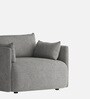 Cozy Chic Boucle 1 Seater Sofa In Grey Colour