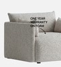 Cozy Chic Boucle 1 Seater Sofa In Grey Colour