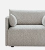 Cozy Chic Boucle 1 Seater Sofa In Grey Colour