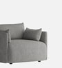 Cozy Chic Boucle 1 Seater Sofa In Grey Colour
