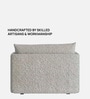 Cozy Chic Boucle 1 Seater Sofa In Grey Colour