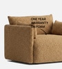 Cozy Chic Boucle 1 Seater Sofa In Mustard Colour