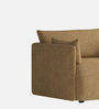Cozy Chic Boucle 1 Seater Sofa In Mustard Colour