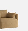 Cozy Chic Boucle 1 Seater Sofa In Mustard Colour