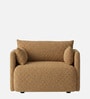 Cozy Chic Boucle 1 Seater Sofa In Mustard Colour