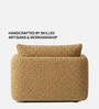 Cozy Chic Boucle 1 Seater Sofa In Mustard Colour